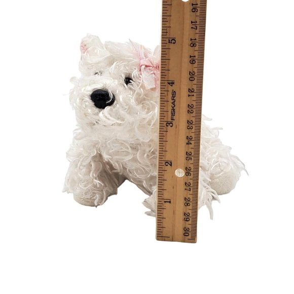 Ganz Webkinz White Terrier Dog‎ Stuffed Animal Puppy Plush Soft No Code Yorkie - Picture 5 of 6